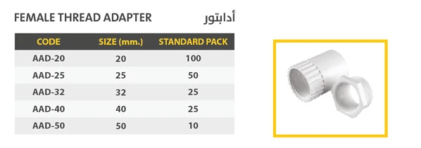 أدابتور فليكسبل UPVC
